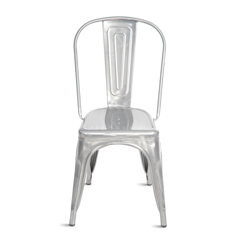 Williston Javier Metal Slat Back Stacking Side Chair & Reviews